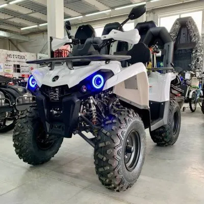 Квадроцикл GLADIATOR (Гладиатор) F200 белый с ПСМ