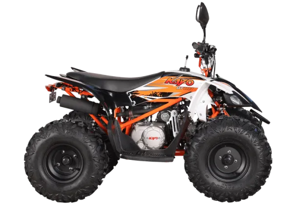 Квадрицикл детский KAYO (Кайо) AT110 (белый пластик 2024 г.) с ПСМ | Мототека