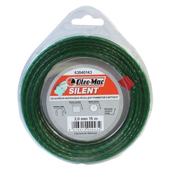 Леска 2.0мм 15м silent Блистер (6304-0143)